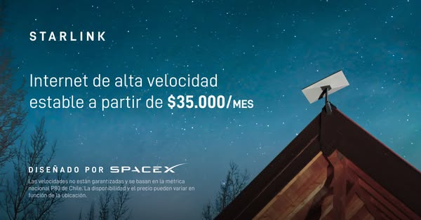 This ad is designed to promote Starlink internet service as high speed and reliable starting at $35.000/month.