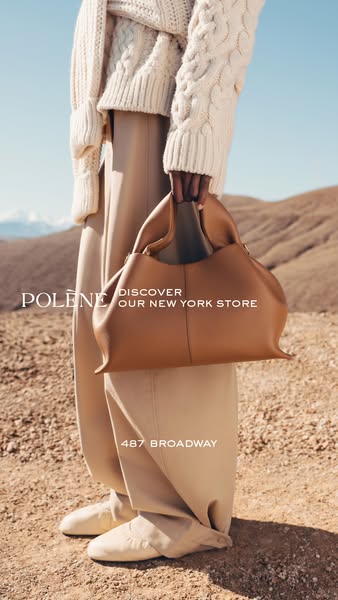 An ad for the Polène brand promoting their new store opening in New York City.