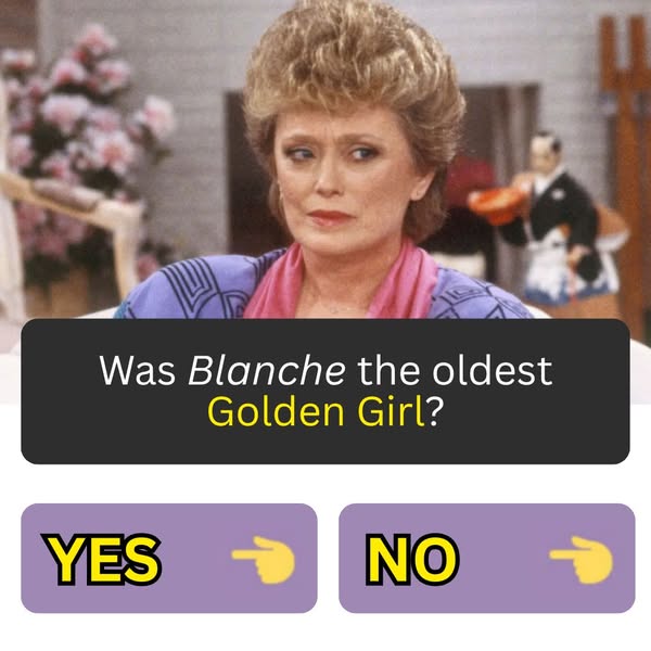 This ad prompts users to answer a question about the TV show The Golden Girls, specifically focusing on the character of