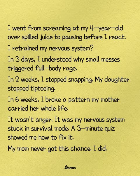 The ad is a screenshot of a testimonial speaking to how the brand has helped the testifier change her patterns of scream