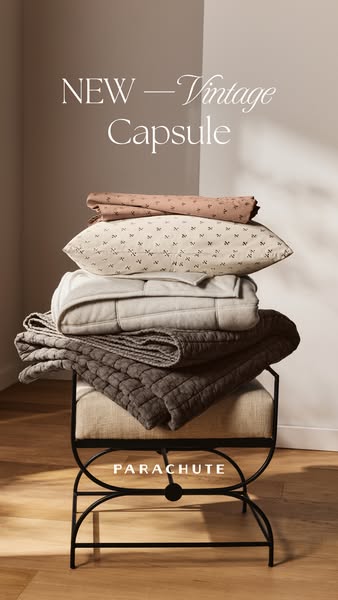Ad for Parachute Home's new Vintage Capsule collection.