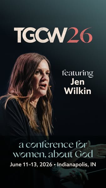 This image ad promotes a conference for women about God, featuring Jen Wilkin, scheduled for June 11-13, 2026, in Indian