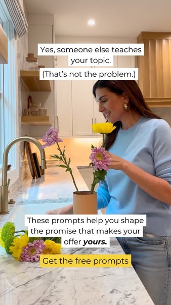 This ad uses a conversational tone to address the common problem of having similar course content to other creators. It 