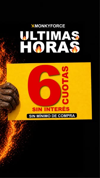 This is an image ad in Spanish from Monkyforce advertising their financing options.