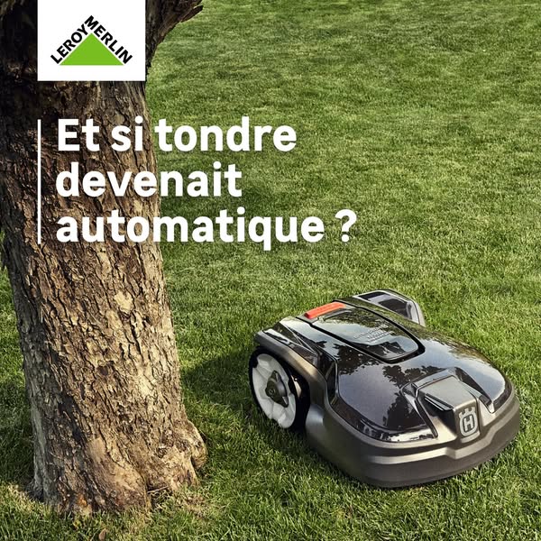 This ad features a robotic lawn mower. The ad asks viewers to imagine how much easier life would be if they were to auto