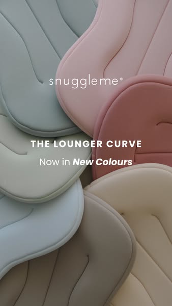 This ad showcases the Snuggle Me lounger in its new color options. The ad seems intended to highlight the new colors for