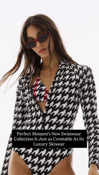 This image ad for Perfect Moment promotes the brand's new swimwear collection, drawing a parallel to the desirabilit