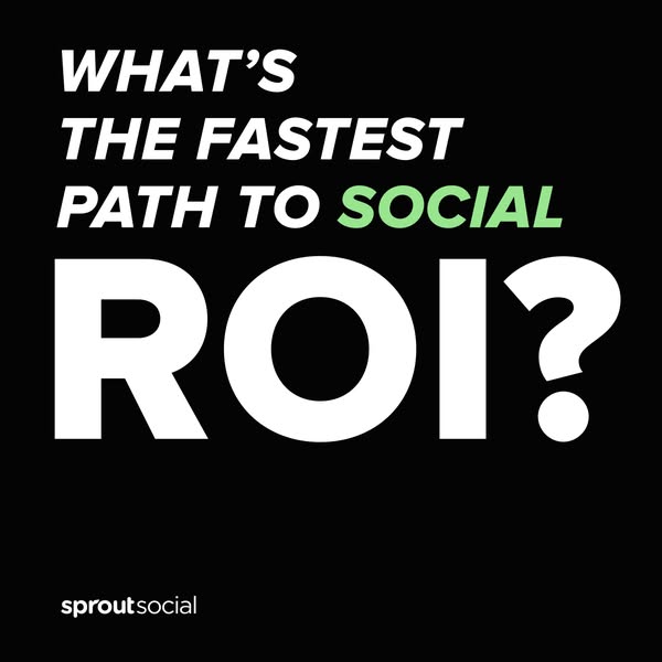 This ad uses a question to grab the viewer's attention and prompt them to consider how Sprout Social can help them a