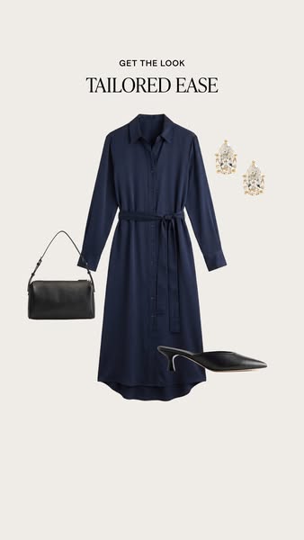 This image ad features a professionally styled outfit in a flat lay arrangement. The ad promotes the concept of 'Tai