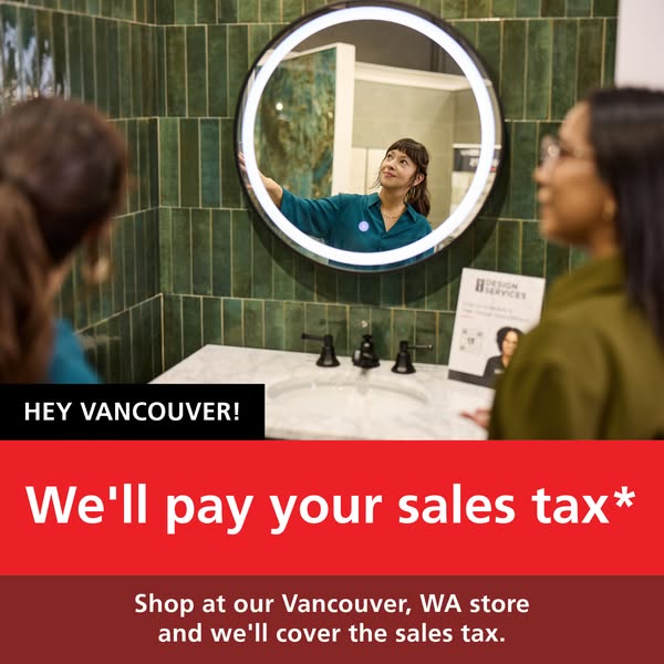 This Meta image ad presents an offer for a design service in Vancouver, Washington. The ad features a photo of an update