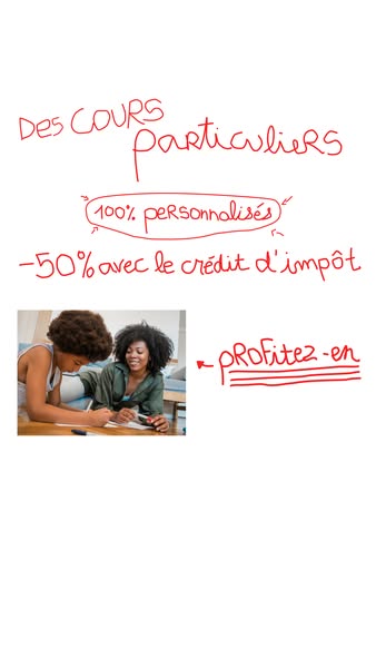 This image ad promotes personalized courses with a discount offer.
