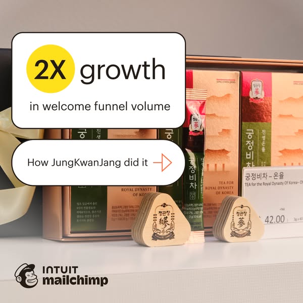 This ad is designed to attract JungKwanJang and other similar businesses to use Mailchimp by demonstrating how Mailchimp