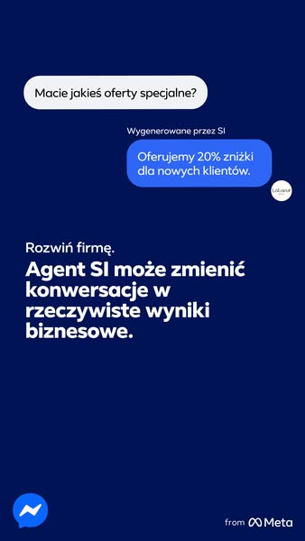 This image ad showcases how a business can leverage AI to convert conversations into real business results, using the Me