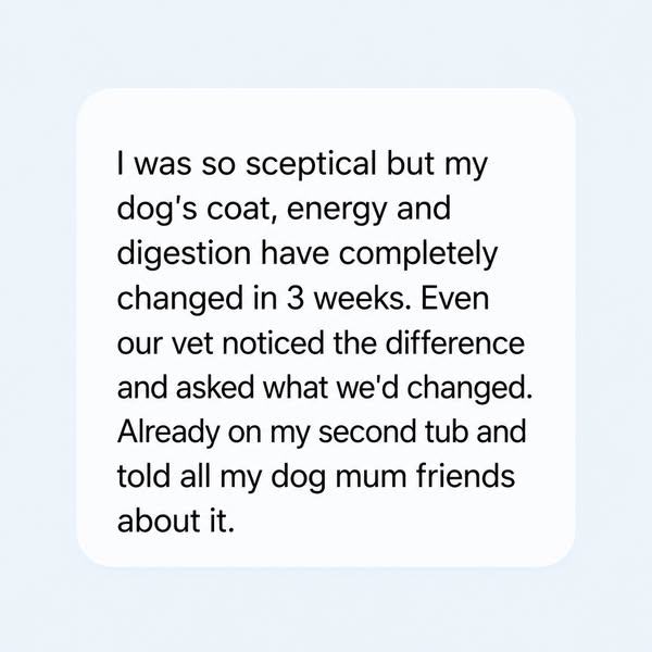 The Dog Nutritionist ad