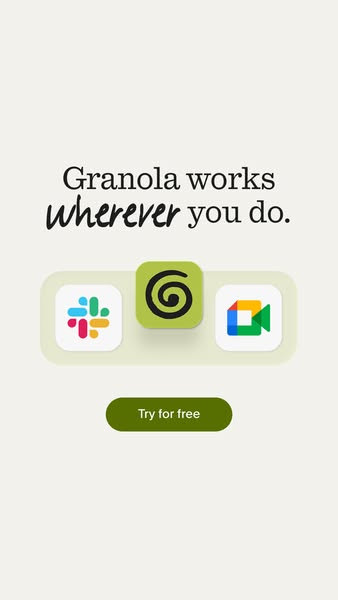 Granola ai ad