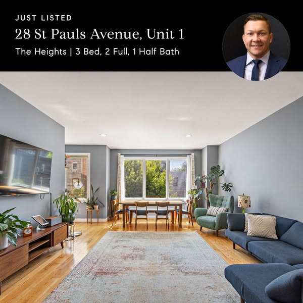 Ad promoting a real estate listing for a unit at 28 St Pauls Avenue. It provides details such as the location (The Heigh