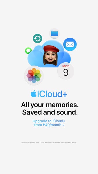 This ad showcases the benefits of upgrading to iCloud+ by emphasizing the peace of mind that comes with secure storage o