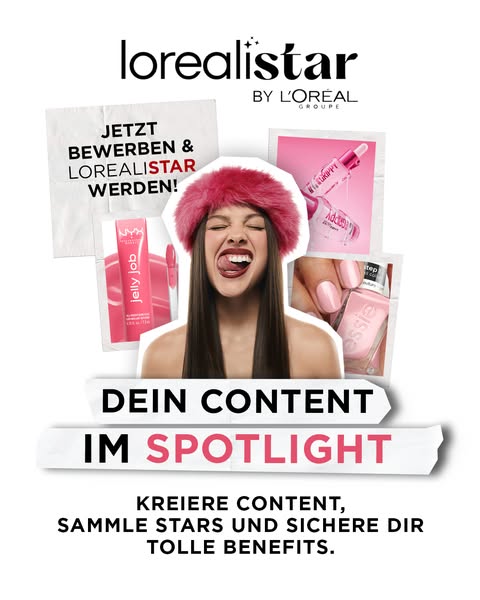 This ad is for L'Oréal's Lorealista program, encouraging viewers to create content to become Lorealista stars. T