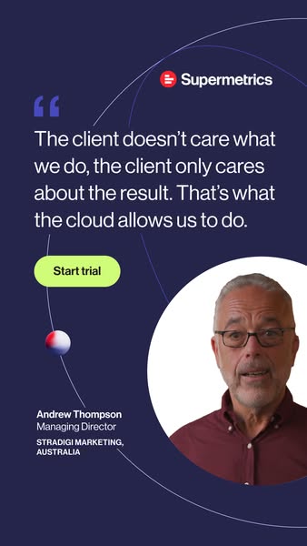 This ad uses a testimonial from Andrew Thompson, Managing Director at STRADIGI MARKETING, AUSTRALIA. Andrew Thompson'