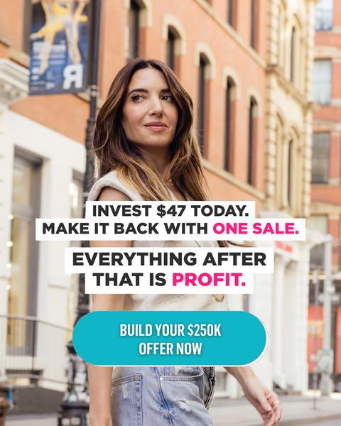 This ad promotes an offer that allows you to build your $250k offer now.