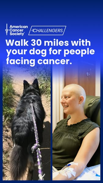 This image ad for the American Cancer Society's Challengers program aims to encourage people to participate in a fun