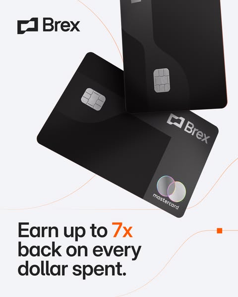 This ad for Brex highlights the benefits of using their card, specifically the rewards program that allows users to earn