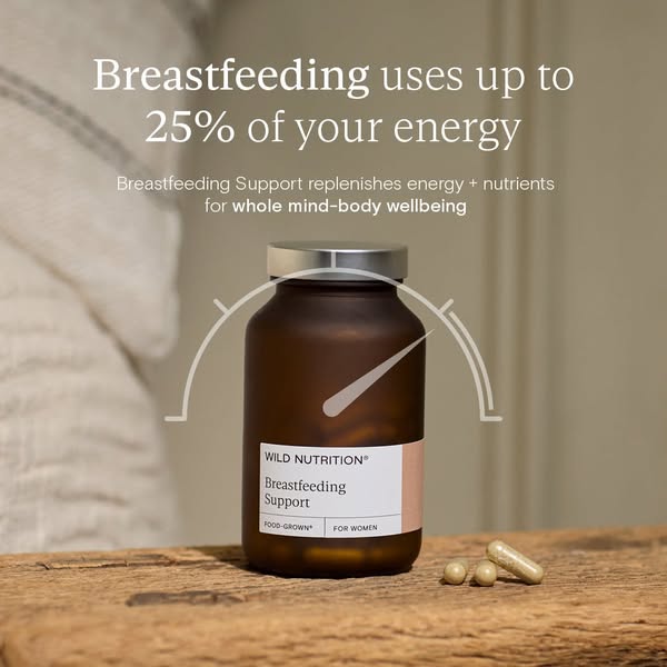 This ad speaks to the issue of energy being depleted during breastfeeding and provides the solution with Wild Nutrition 