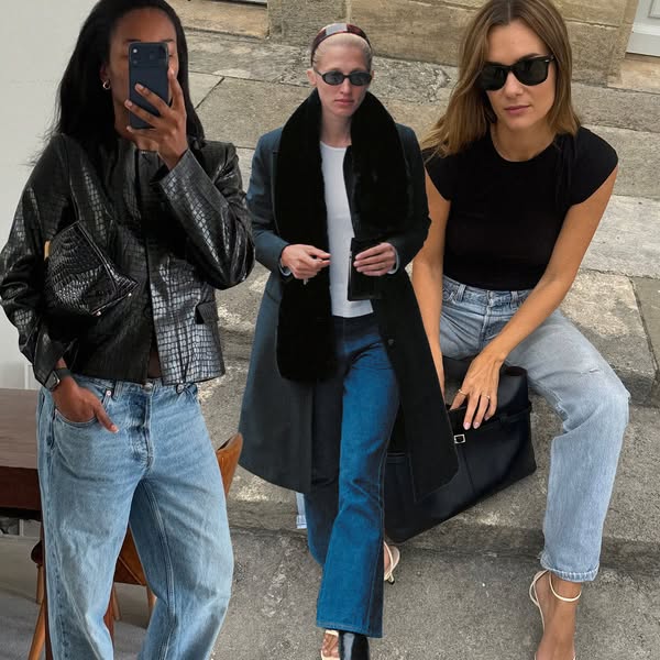 This ad features three women in different outfits and provides inspiration for building an outfit using the advertised d