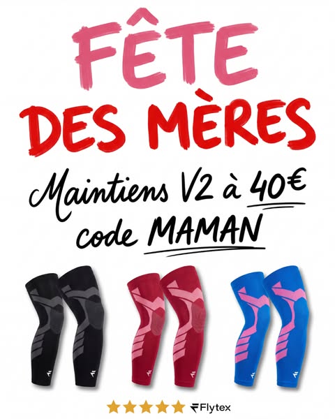 This image ad is promoting Flytex arm sleeves for Mother's Day with a discount code. The ad features multiple arm sl