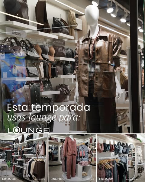 This ad promotes Lounge brand clothing that can be used for different occassions, such as: being at home, going out, to 