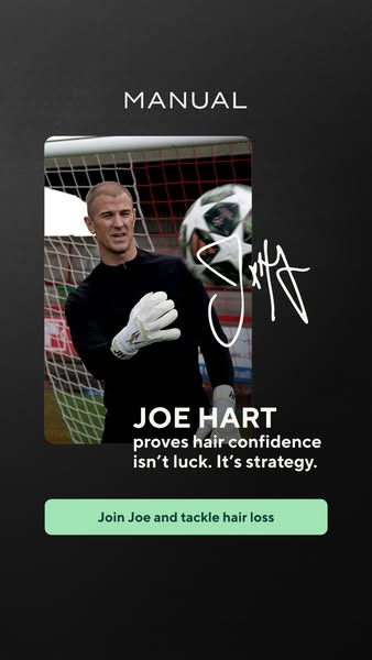 This ad uses the face of a well known professional athlete to convey that dealing with hair loss is a matter of strategy