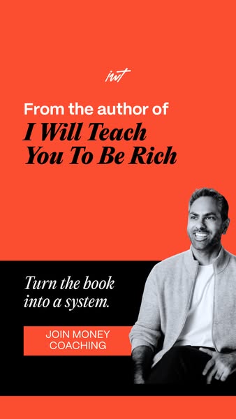 This ad promotes money coaching from the author of "I Will Teach You To Be Rich." The ad encourages viewers to