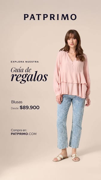 This ad is for Patprimo and it advertises blouses as a gift suggestion.