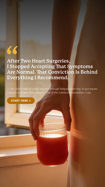 This ad features a testimonial from a woman who underwent two heart surgeries. She stopped accepting that her symptoms w