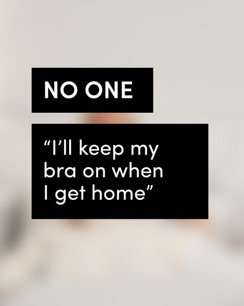 This ad uses a meme-style to present the comfort benefits of the brand's bra.