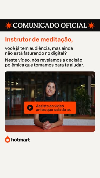 This ad targets meditation instructors, addressing their challenges in monetizing their audience in the digital sphere. 