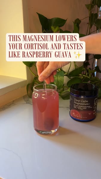 This ad showcases Clevr's Deep Calm Magnesium+ drink mix. It highlights the benefit of the mix to lower your cortiso