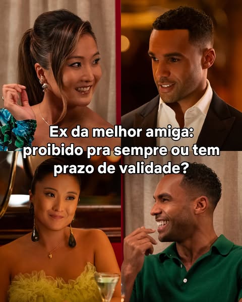 This image ad features a split-screen of two people, a woman and a man, in different settings. The text overlay asks a q