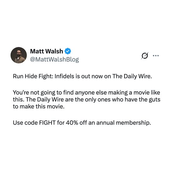 Matt Walsh ad