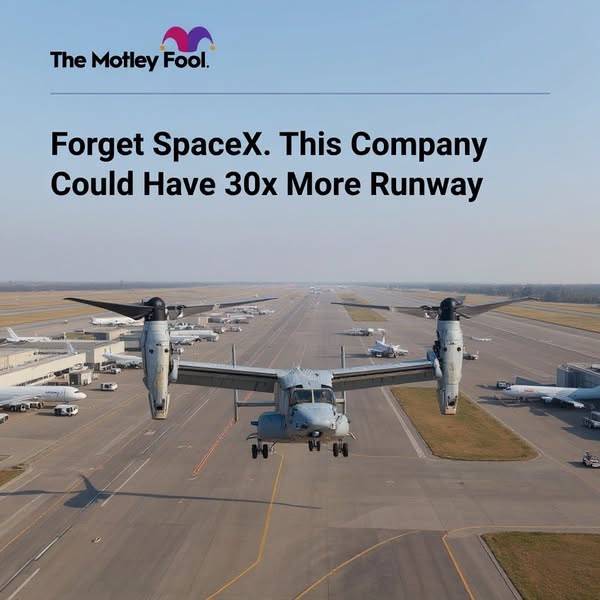 This image ad from The Motley Fool seeks to highlight a company that may have more potential than SpaceX. The ad feature