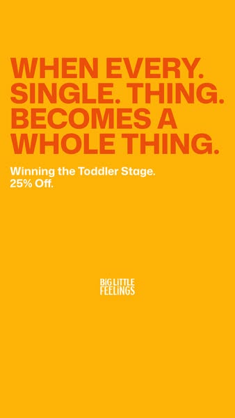 Big Little Feelings ad