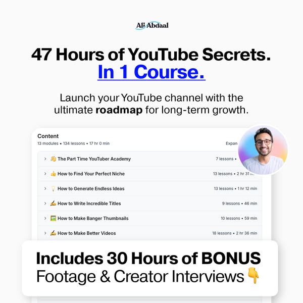 Ali Abdaal ad