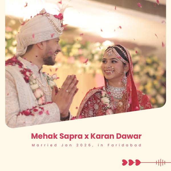 Image ad featuring a photo of a couple on their wedding day with warm wishes to the couple. The ad promotes wedding phot