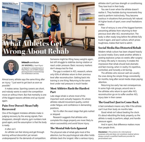 Peak Physio ad