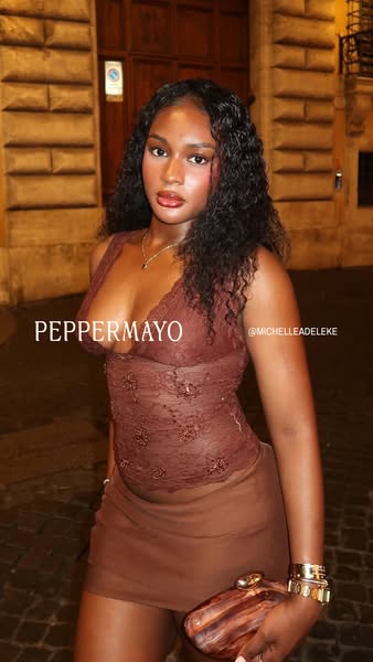 This ad features a woman modeling a dress from Peppermayo. The ad is likely targeted towards young women interested in t