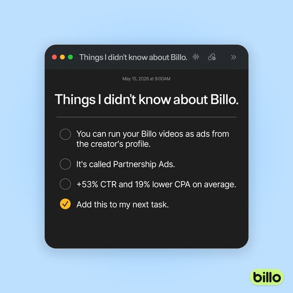 Billo ad