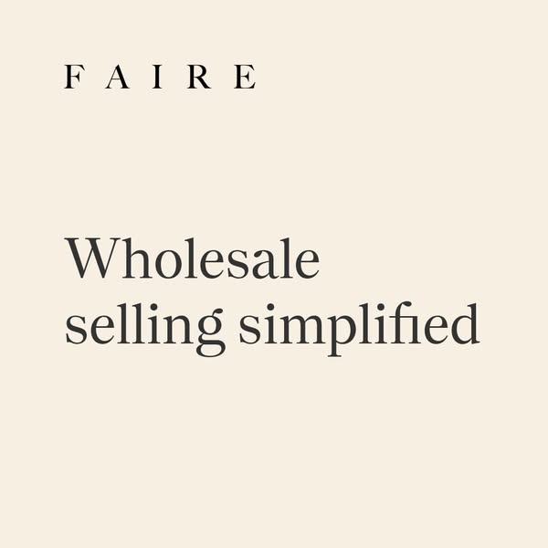 This ad aims to simplify wholesale selling with the Faire platform, through a simple ad.