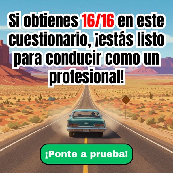 This ad is for a quiz to test your driving knowledge. If you get a perfect score, you are ready to drive like a professi