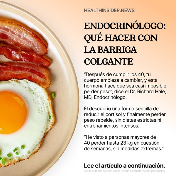 This ad from Health Insider promotes an article about how to lose belly fat after age 40. It features an image of bacon 