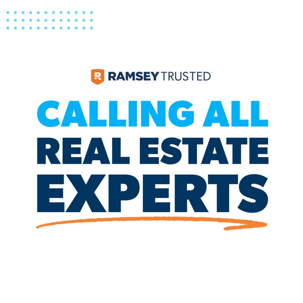 The image ad is promoting Ramsey Trusted, and is calling for real estate experts.
